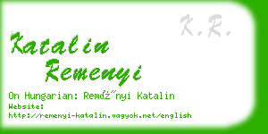 katalin remenyi business card